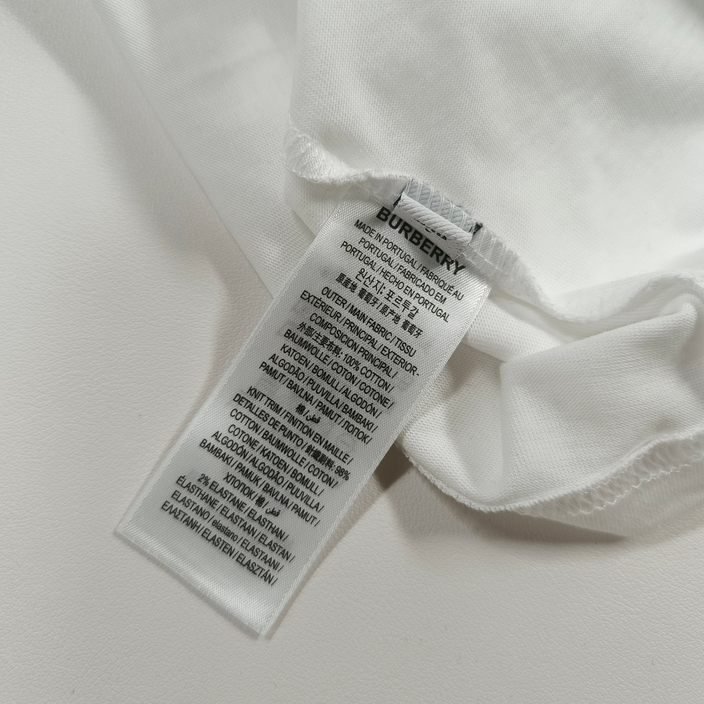 BURBERRY - New Letter Logo Casual Short Sleeved T-shirt