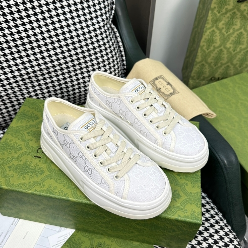 GUCCI-Classic Presbyopia Cloth Thick Soled Shoes