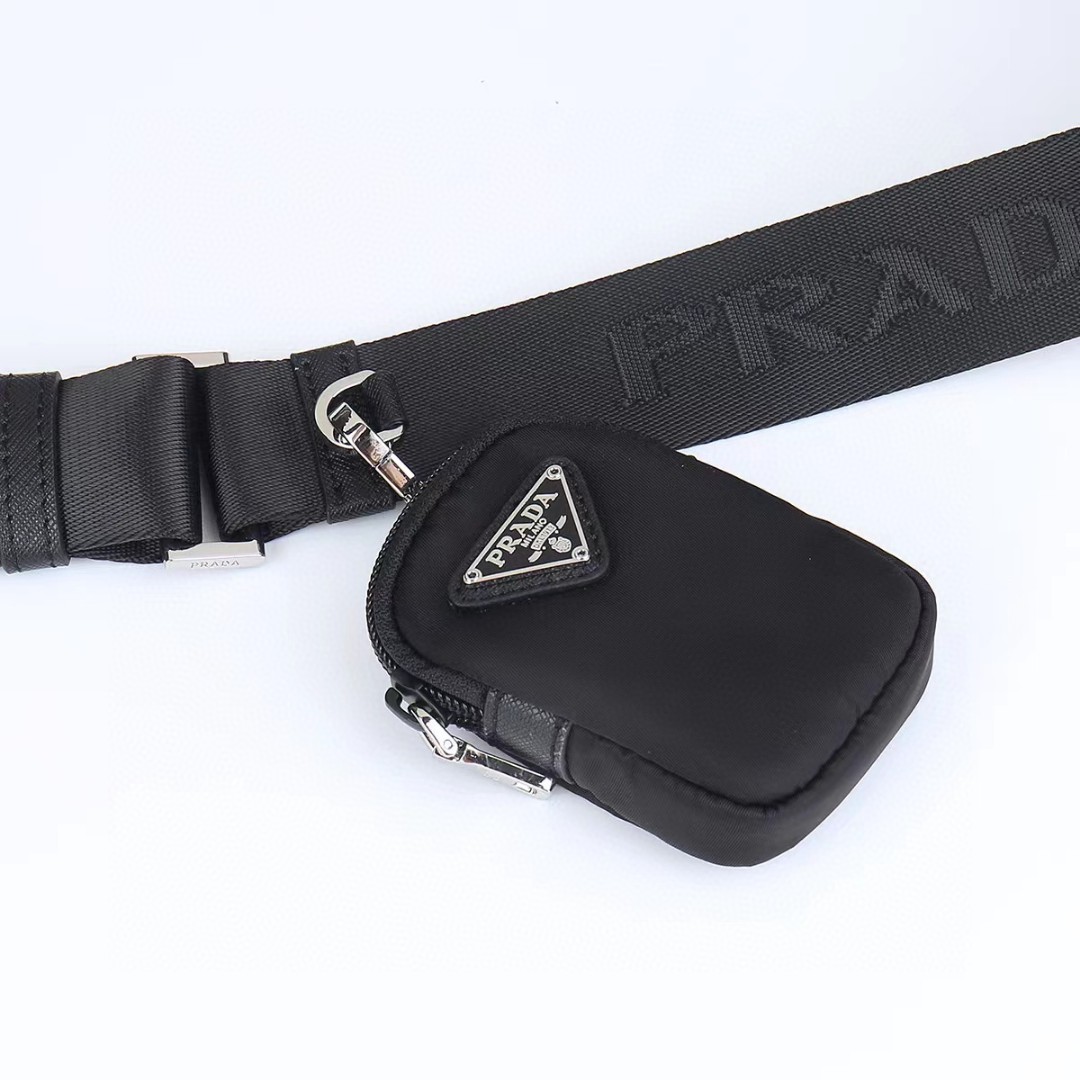 Prada-Imported waterproof fabric shoulder bag crossbody bag