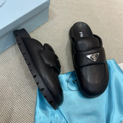 Prada-Sponge Bubble Bread Slippers