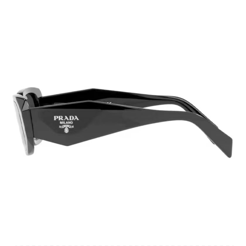 Prada- Rectangular Black Frame Sunglasses