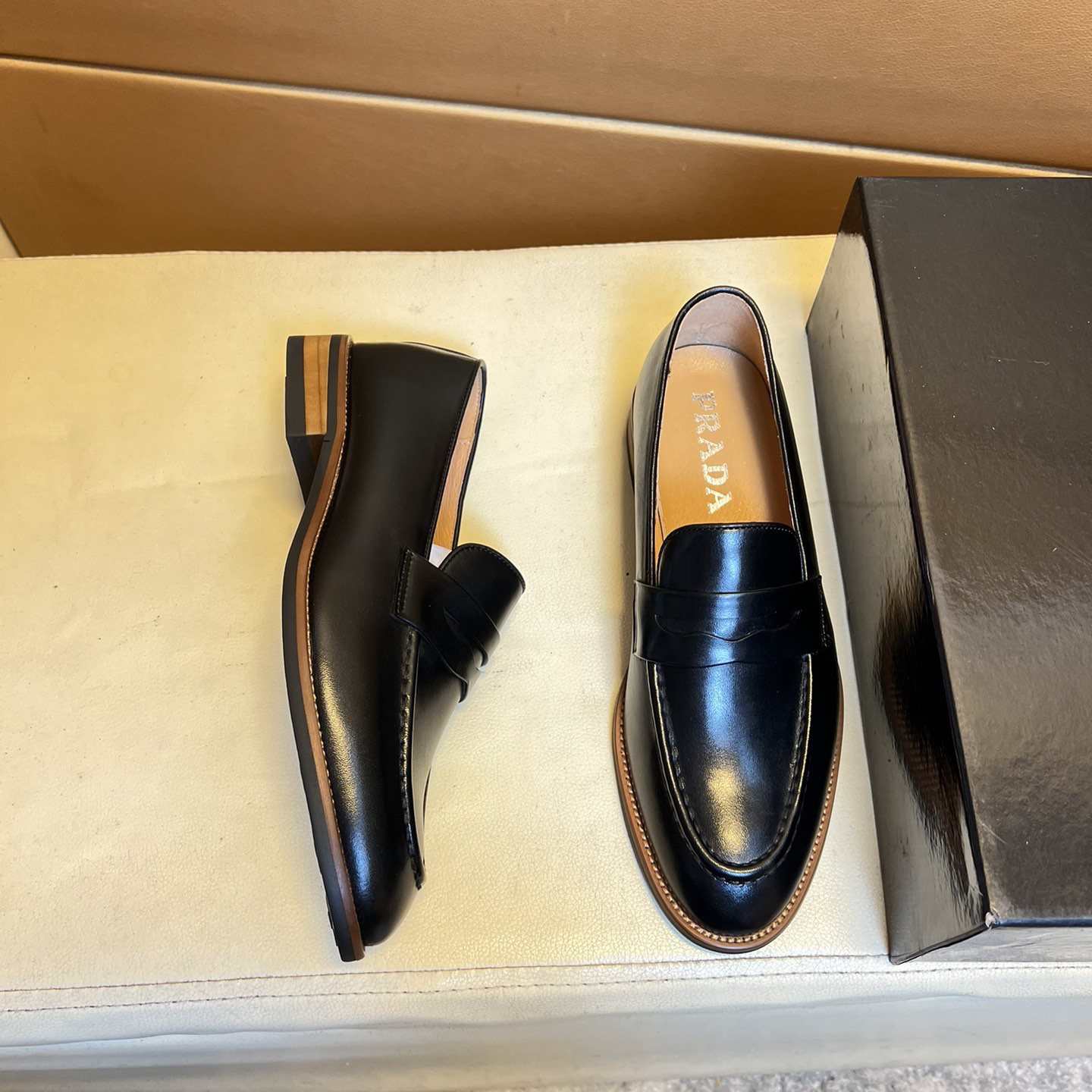 Prada-Casual formal leather shoes