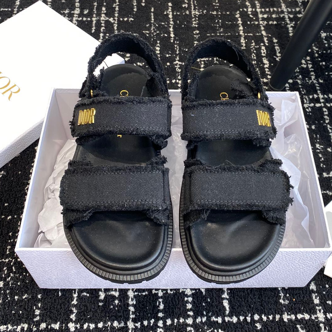 Dior-Black Sandals