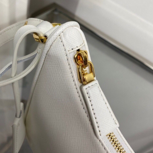 Prada-Hobo Patterned Cowhide Armpit Bag