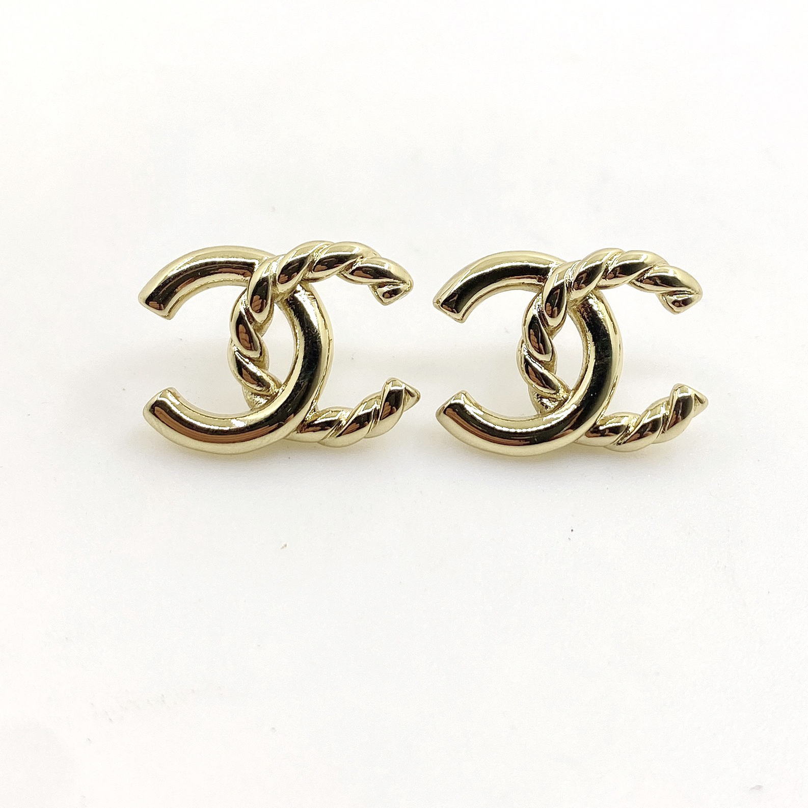 CHANEL -  Fried Dough Twists Earrings