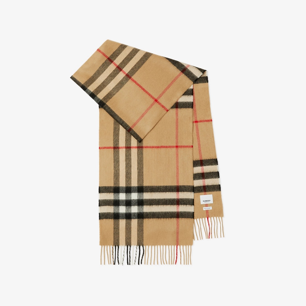 Burberry- Beige Cashmere Scarf
