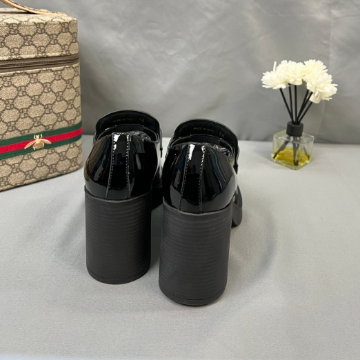 Prada-Classic Triangular Logo Loafers