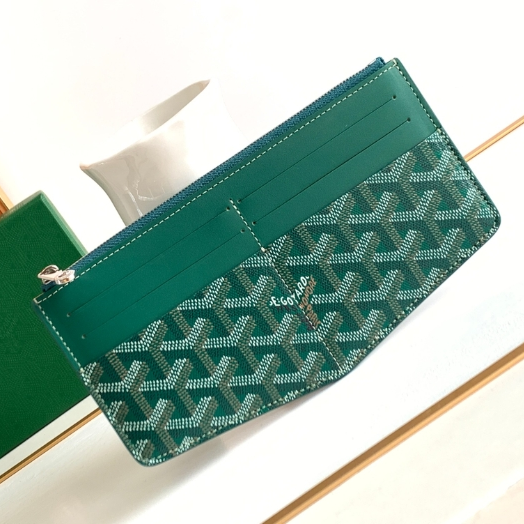 Goyard-Zipper clip wallet