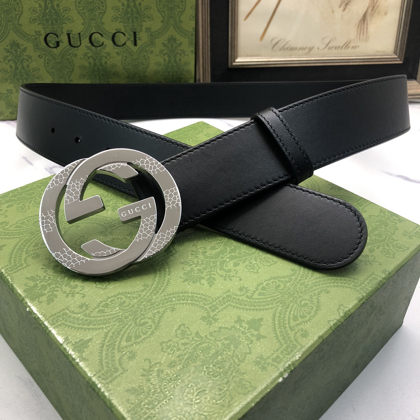 GUCCI - Cowhide Leather Belt