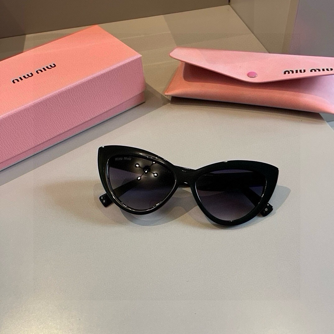 MiuMiu-2024 New Small Round Frame Sunglasses