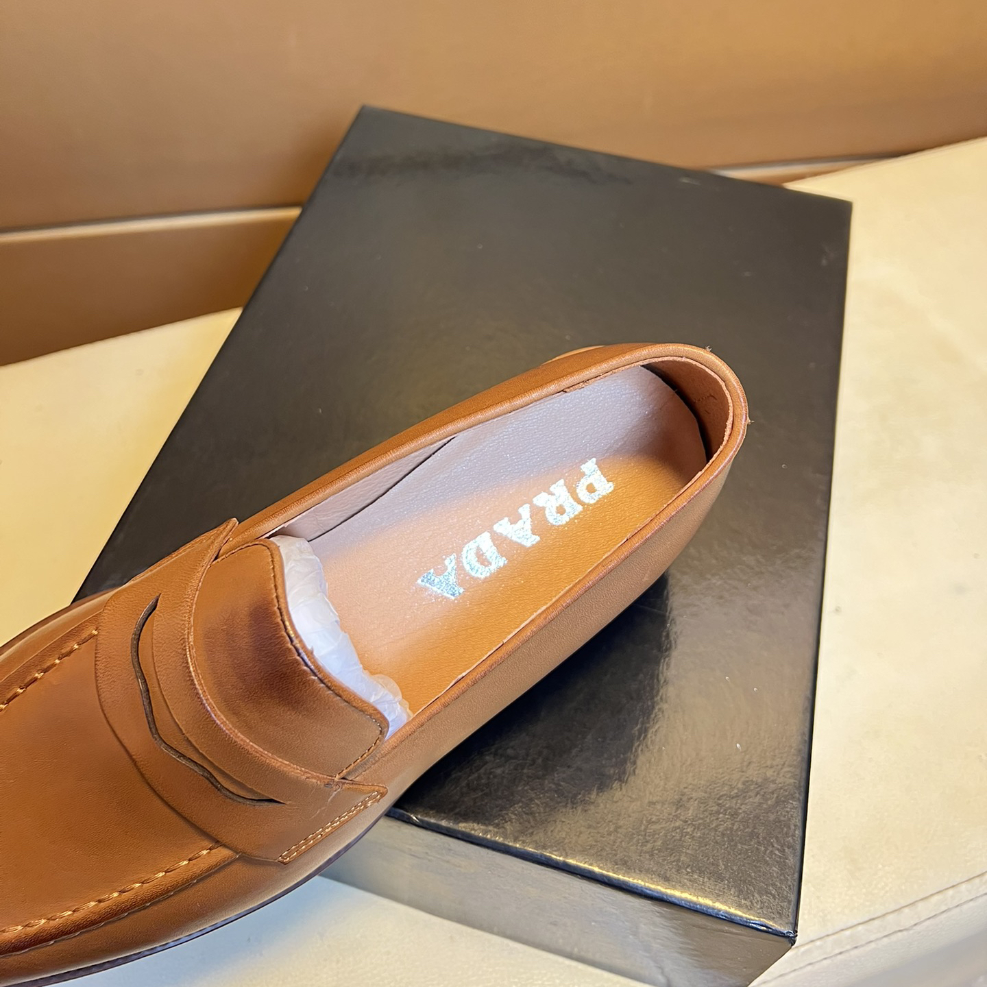 Prada-Casual formal leather shoes