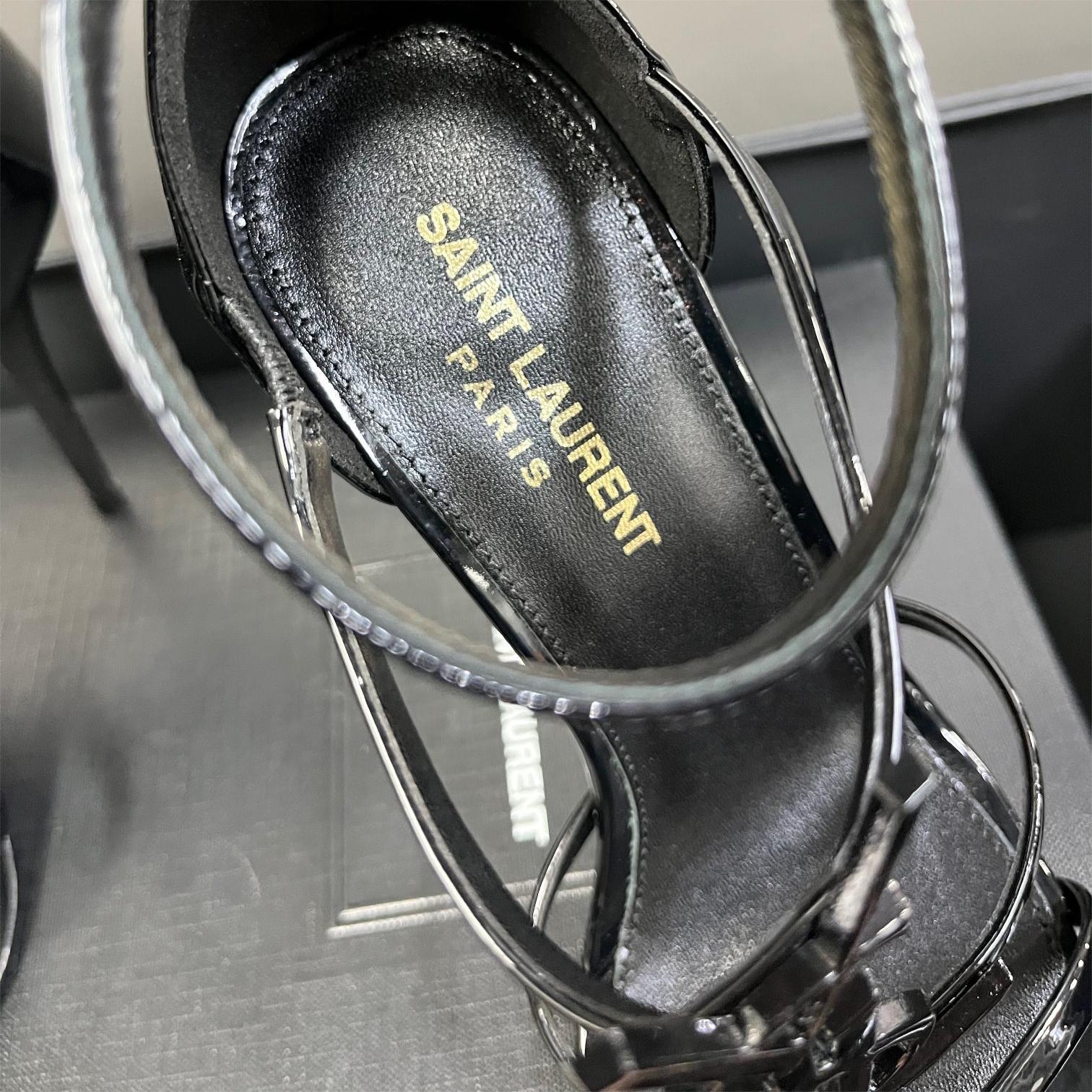 YSL-Imported calf patent leather