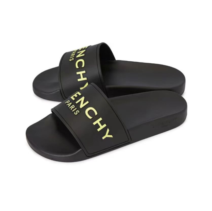 GIVENCHY - Rubber Logo Flat Sandals