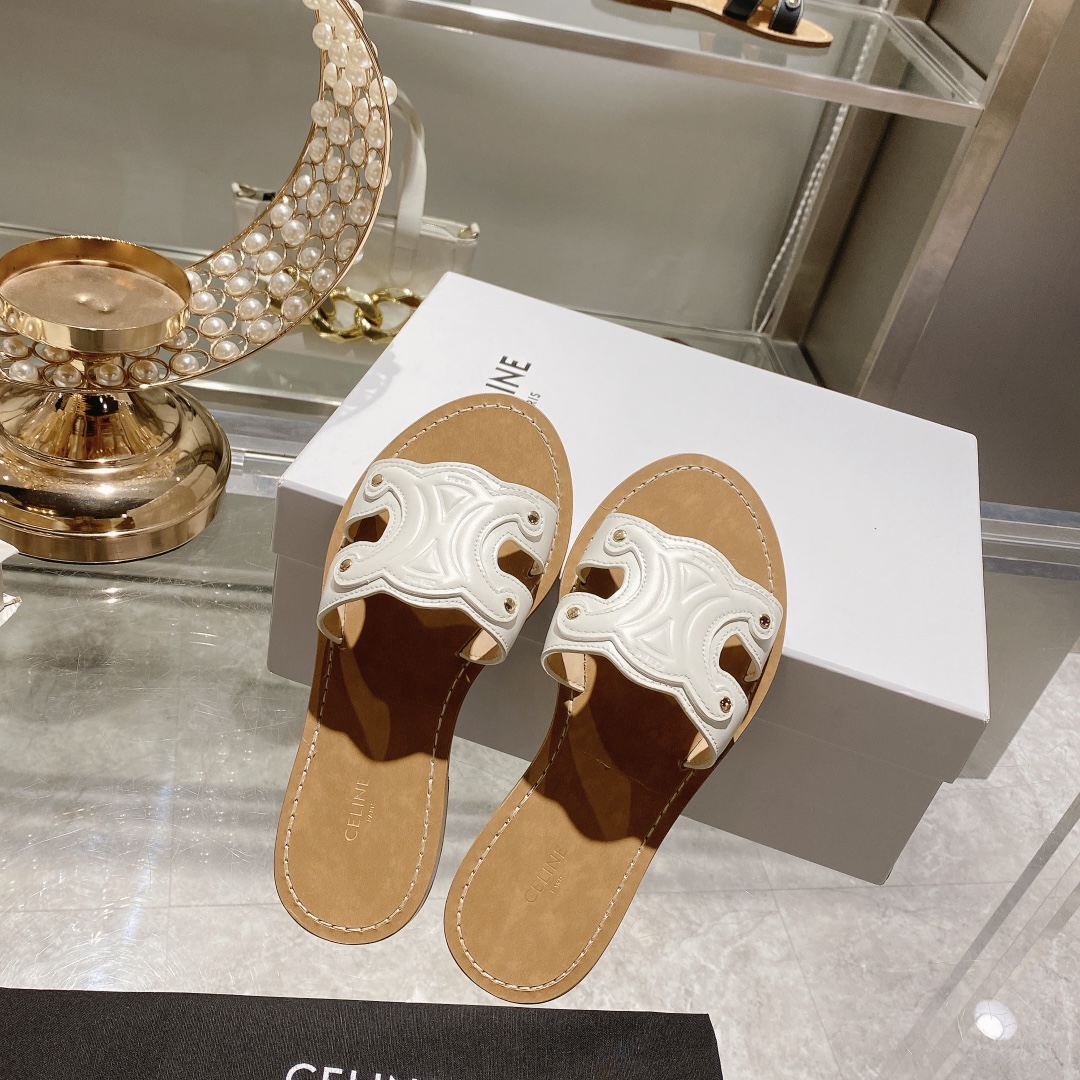 Celine-One word slippers