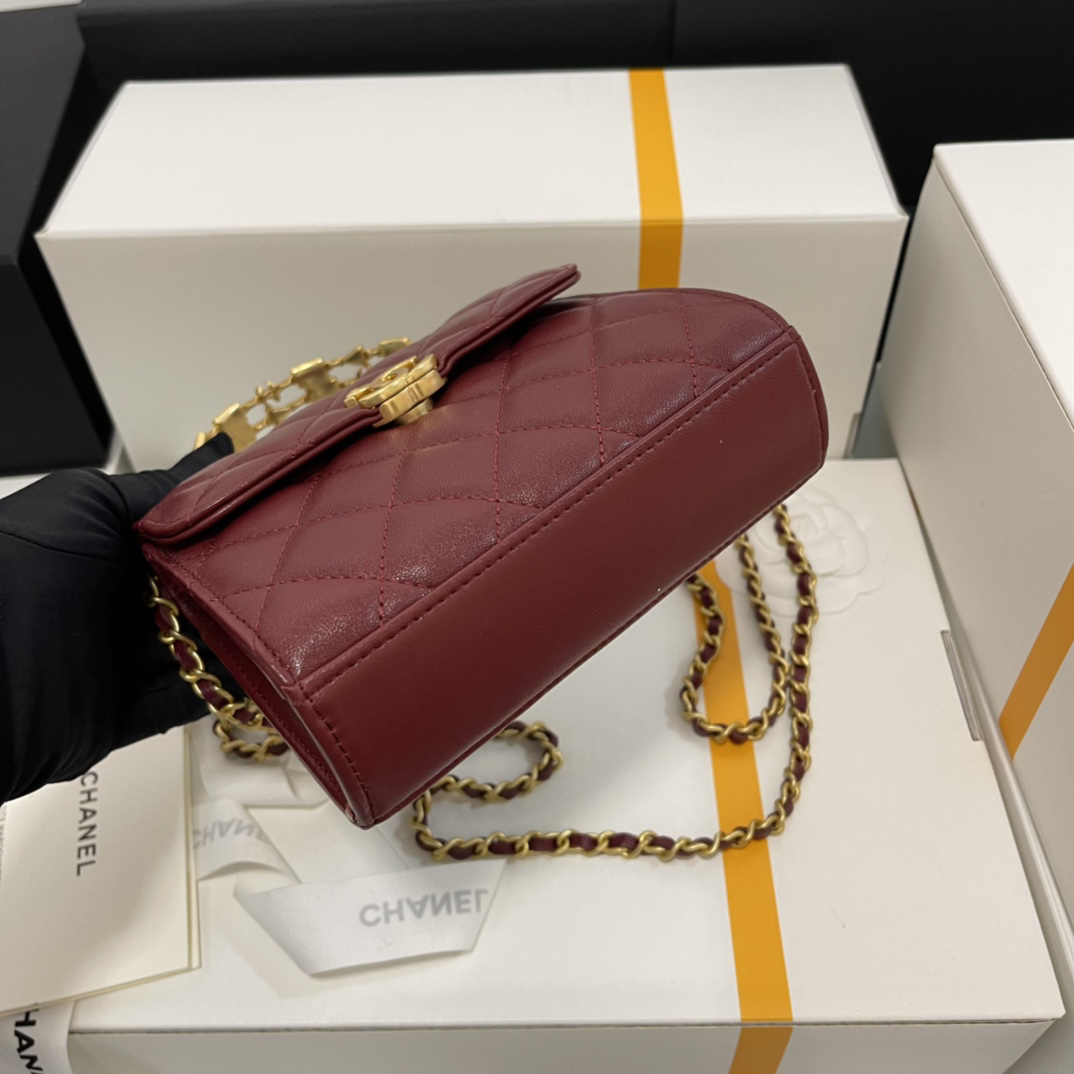 Chanel-Kelly Enamel Chain Bag