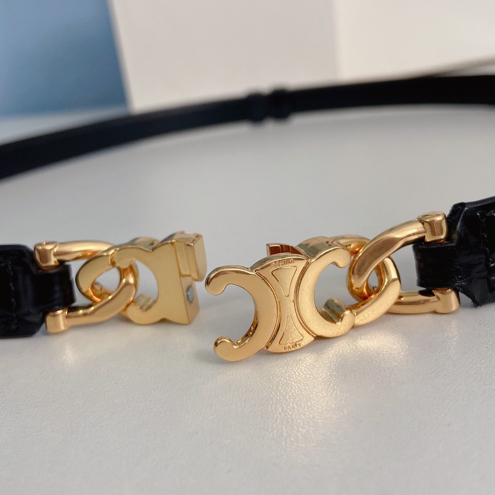 CELINE - Taurillon Calf Leather Belt