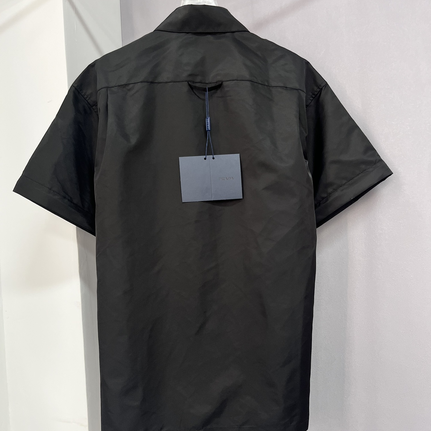 PRAD-Black Button Loose Detachable Long-sleeved Shirt