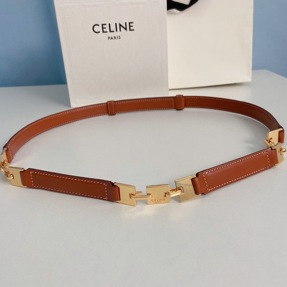 CELINE - Taurillon Leather Belt