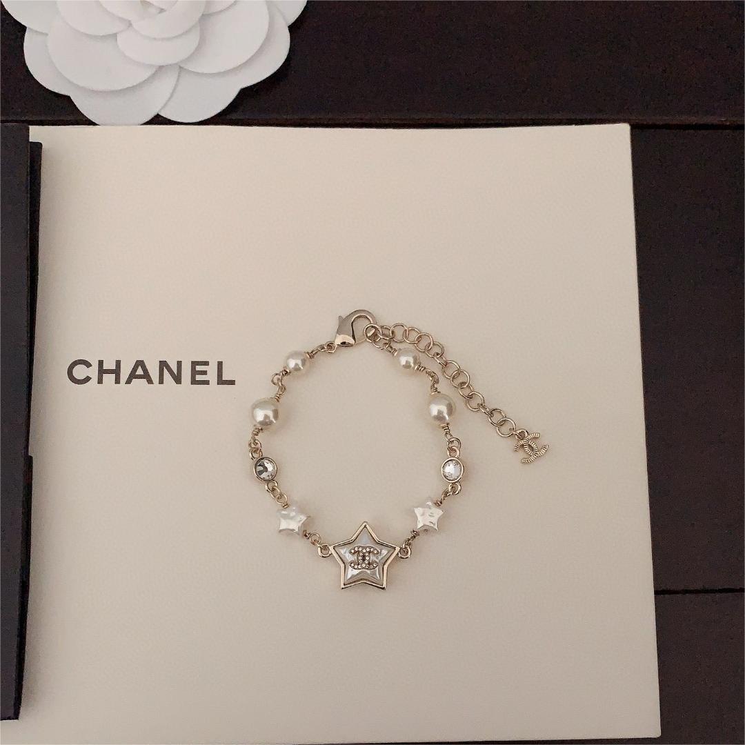 Chanel-Pentagram Pearl Bracelet