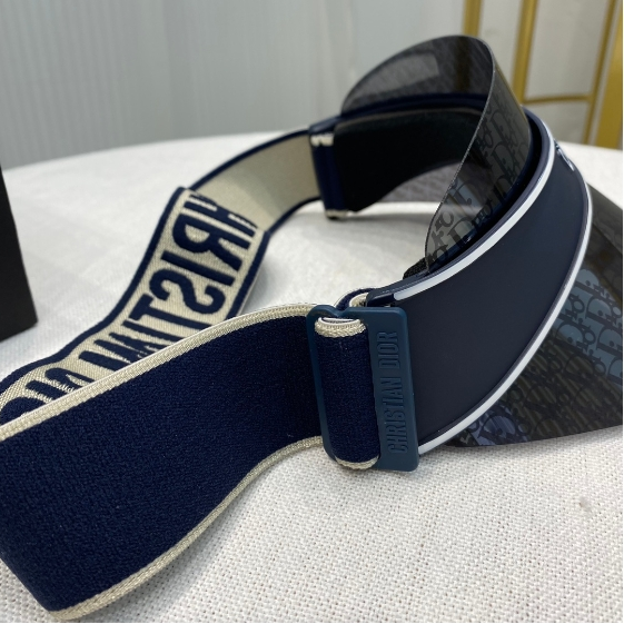 DIOR-Logo Printed Resin Mirror Sunscreen Hat