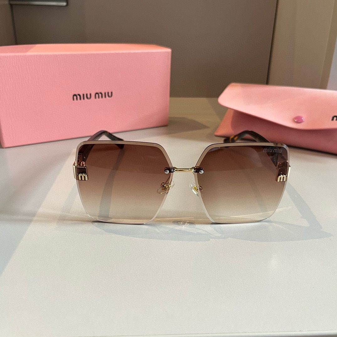 MiuMiu-2024 premium frameless women's sunglasses