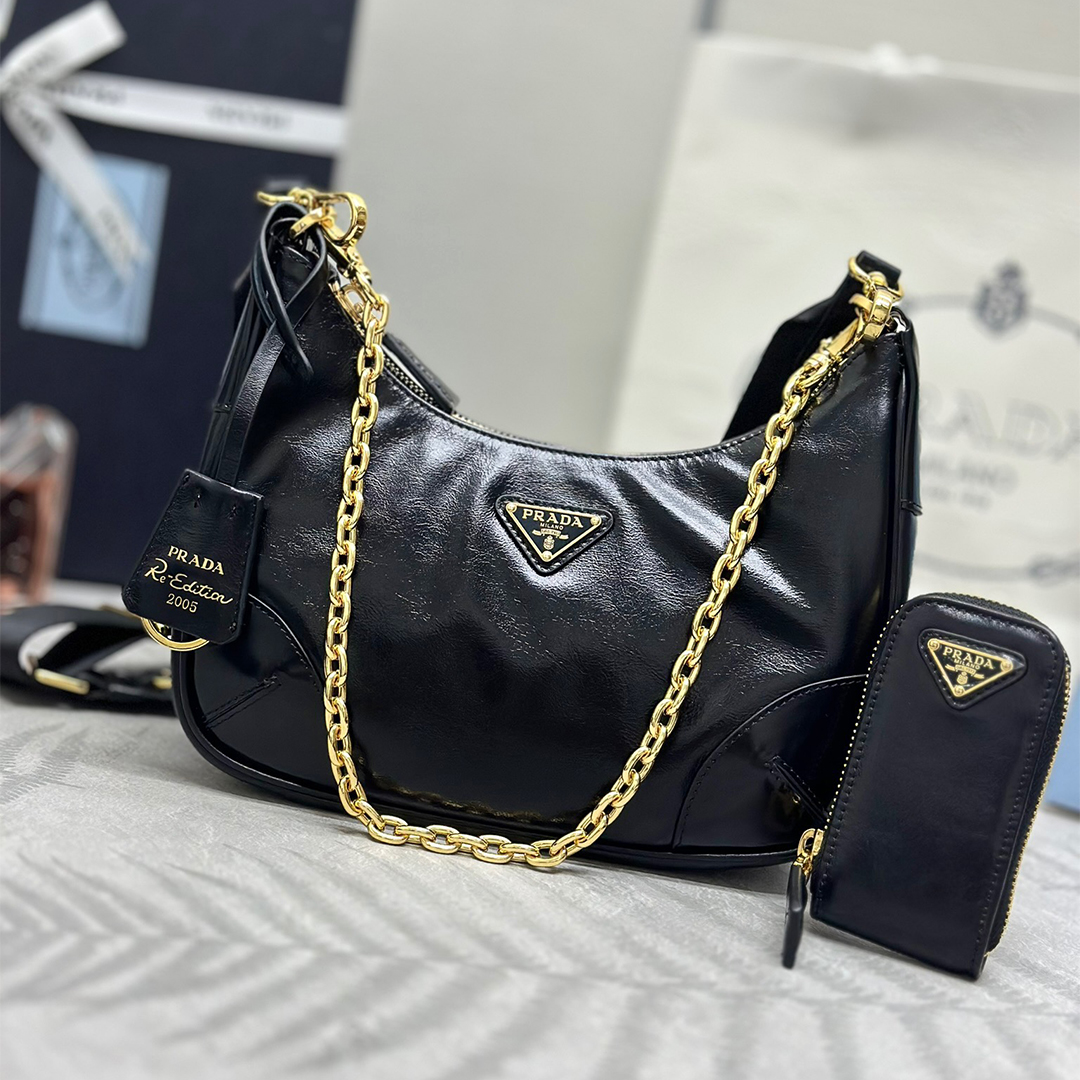 PRADA-baokuanqnylon hobo