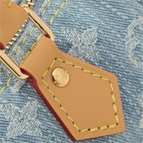 LV-Nano Speedy Light Denim Handbag