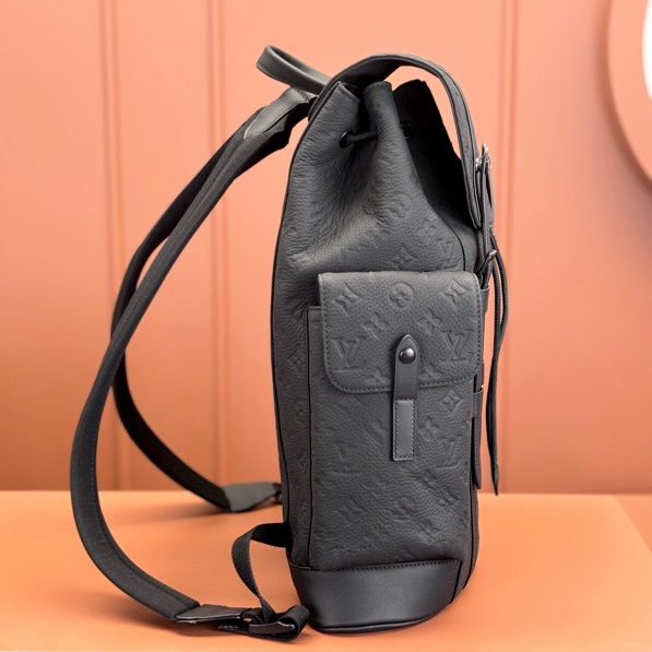 LV- CHRISTOPHER Grained Taurillon Leather Backpack