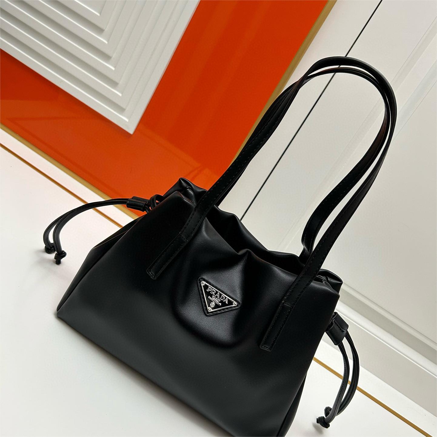 Prada-Drawstring Cloud Bag