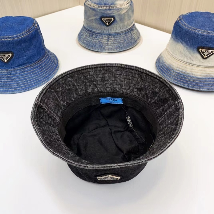 Prada-Classic Denim Fisherman Hat