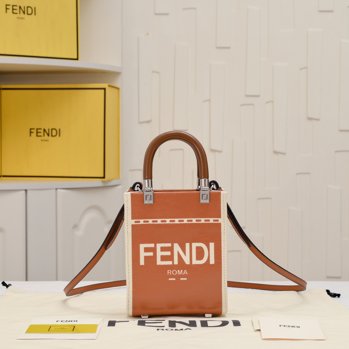 FENDI-sunshine mini tote