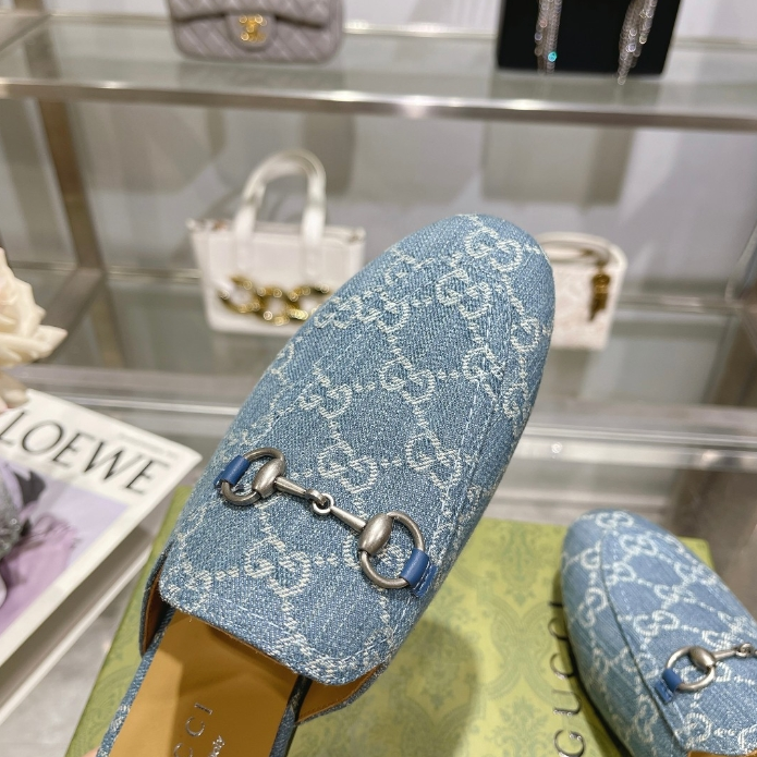 Gucci-Loafer Shoe Toe Cap Half Slipper