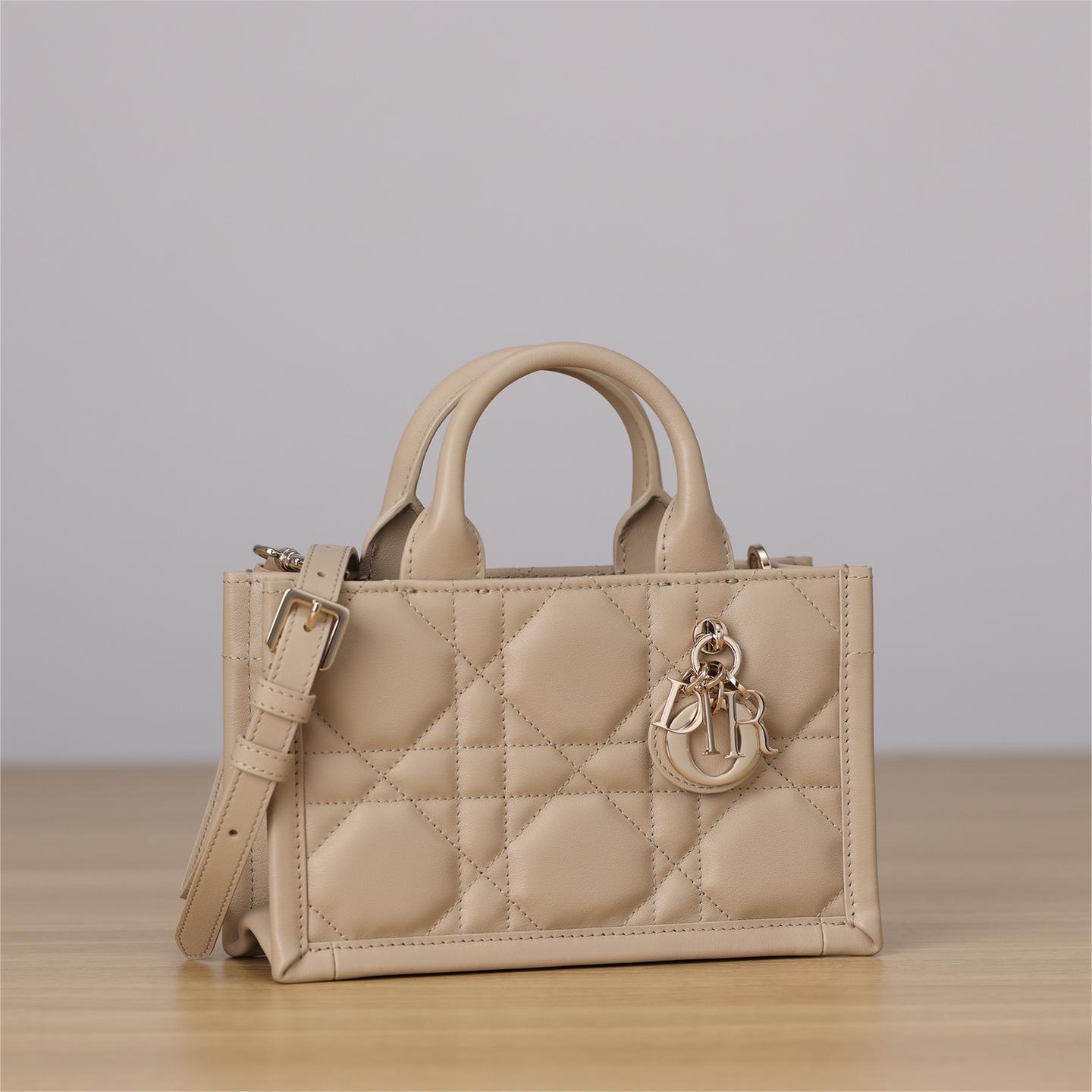 DIOR-Mini Book Tote beige handbag