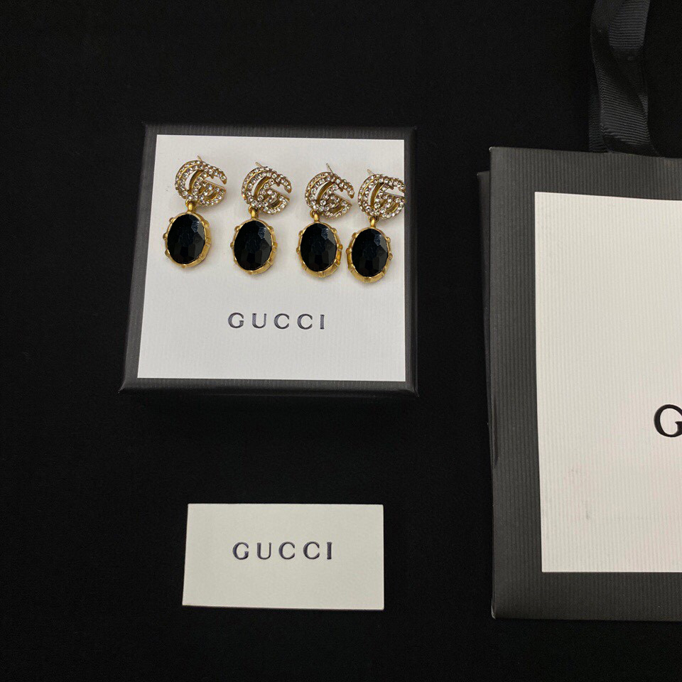 GUCCI-Black diamond earrings