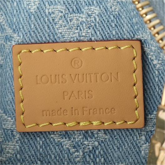 LV-Nano Speedy Light Denim Handbag
