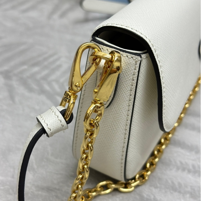 Prada-Chain Cowhide Mini Handbag