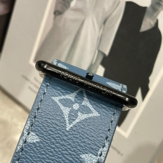 LV-Coated Canvas Half Moon Bag