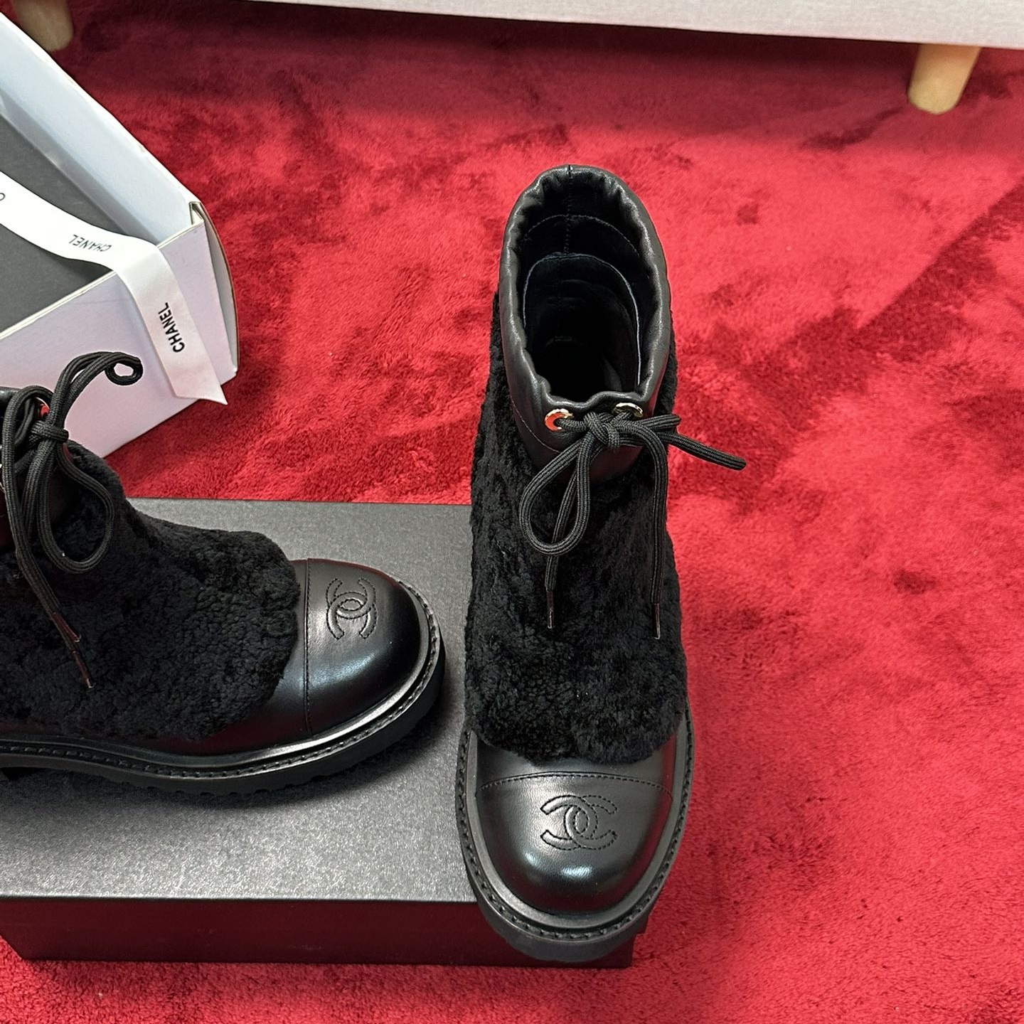 Chanel - Wool Ankle Boots