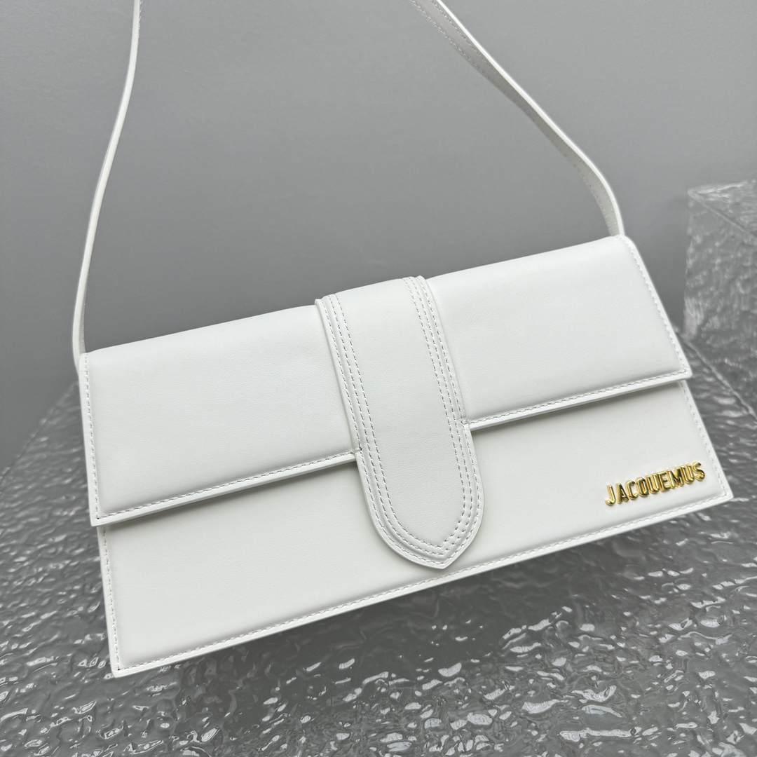 Jacquemus-New white Suede Material Shoulder Bag