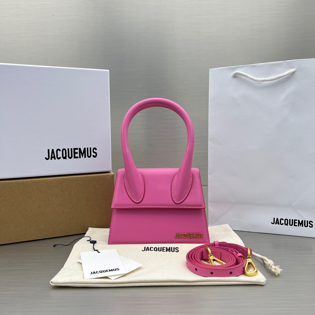 Jacquemus-Pink Lipstick Hand Bag
