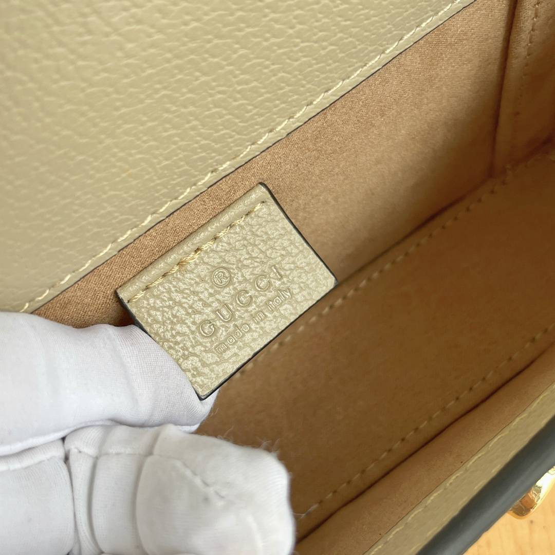 GUCCI-GG Horsebit 1955 Horizontal Saddle Bag