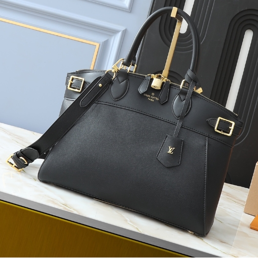 LV-One Shoulder Cowhide Tote Bag