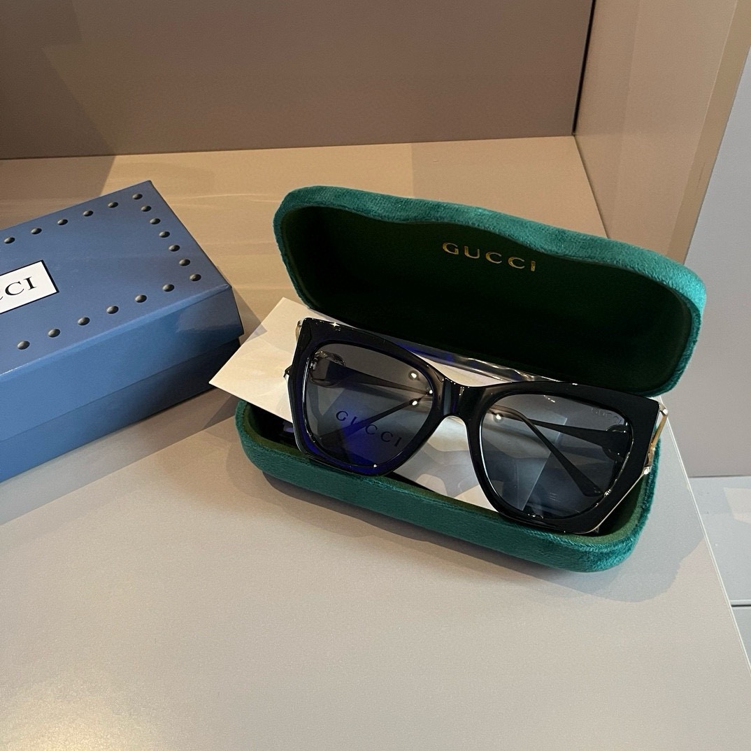 Gucci-Women's Small Round Frame Design Trendy Sunglasses