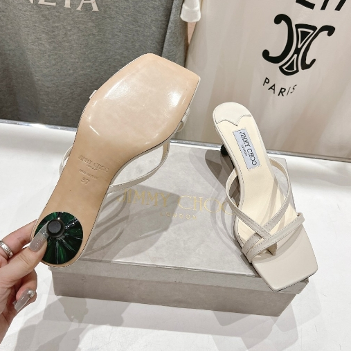 Jimmy Choo-Simple Kitten with Slippers and High Heels