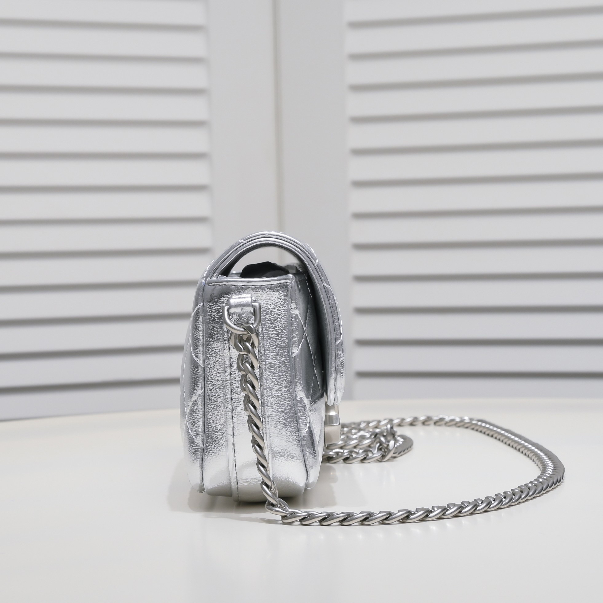 Chanel-Metallic Baguette Bag