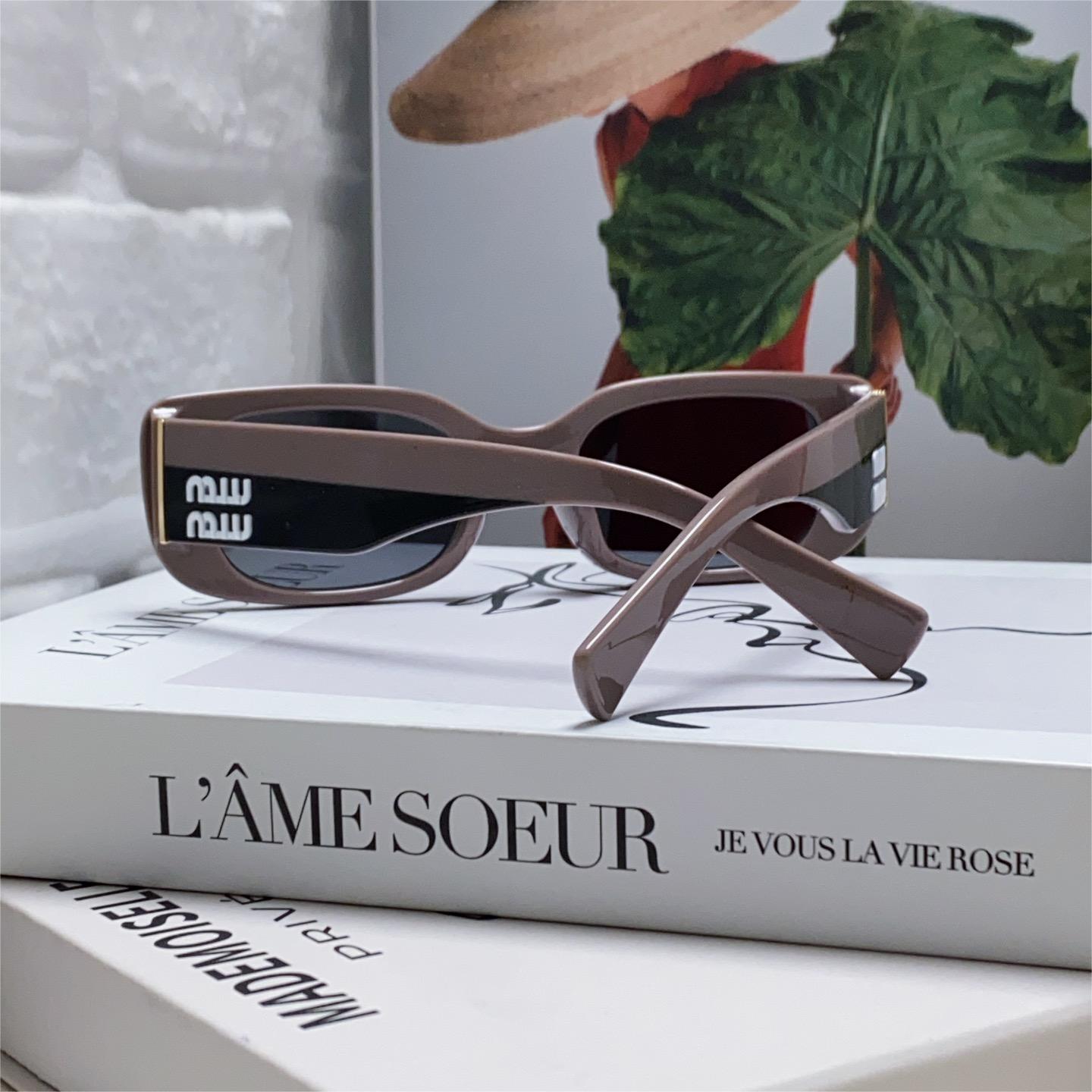 MiuMiu-2024 New Sunglasses Rectangular Women's Fashion Sunglasses