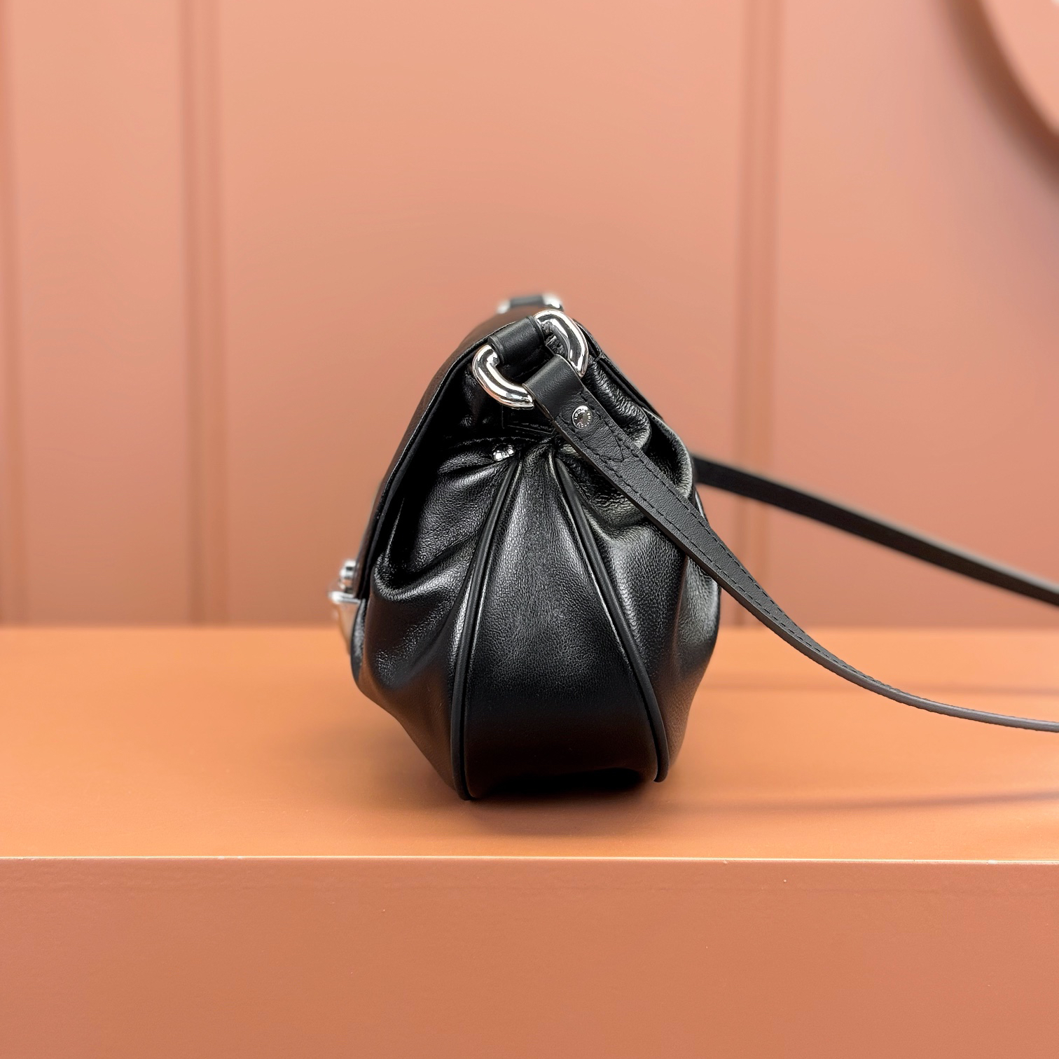 LV - Sunset Vibe Lambskin Leather Yuanbao Bag Handbag Shoulder Bag