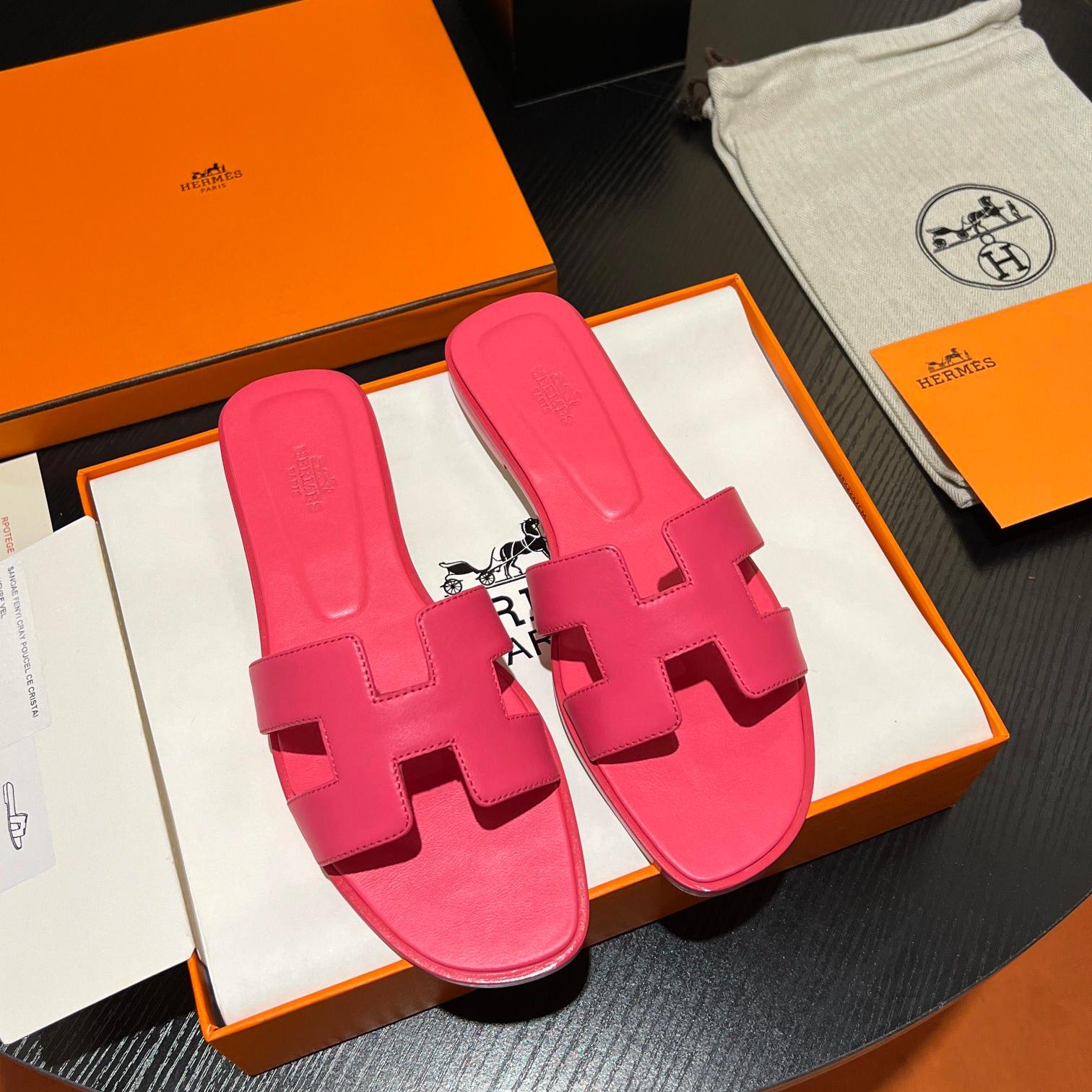 Hermes-Plain series H slippers