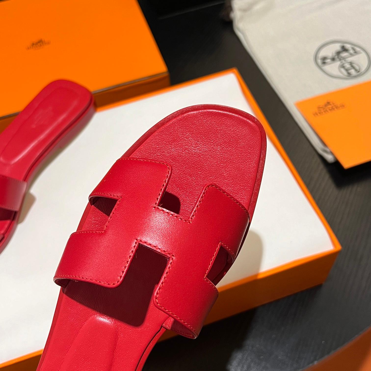 Hermes-Plain series H slippers