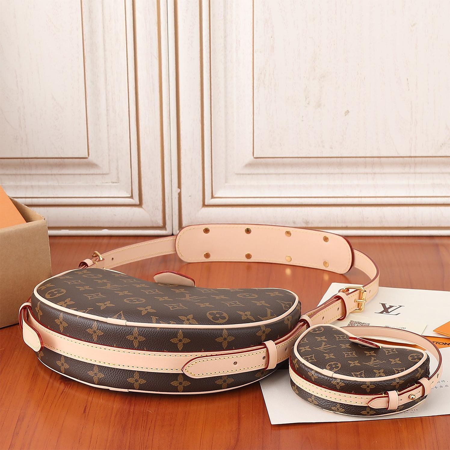 LV-Croissant Medium Handbag